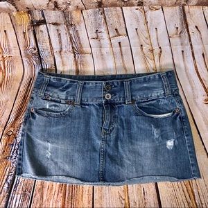 American Eagle AEO jean distressed skirt size 8